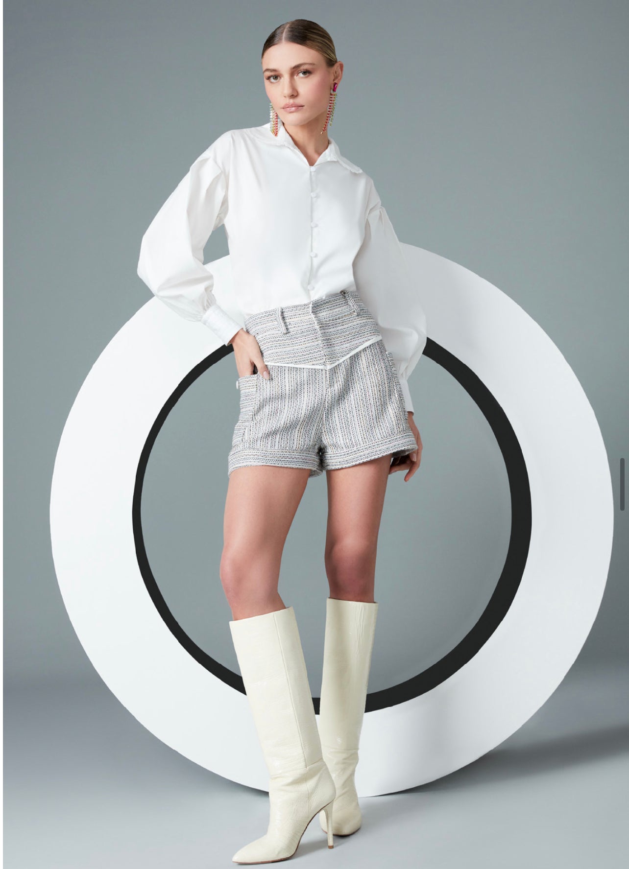 TRICOLINA  WHITE SHIRT